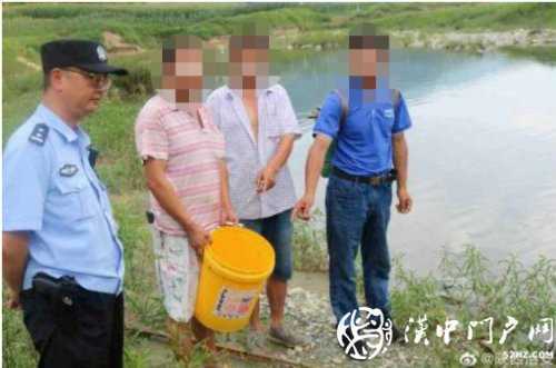 三人在河道非法電魚，被寧強(qiáng)民警抓個(gè)正著