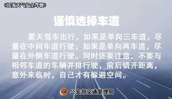 多地有大霧，安全駕駛提示速收好！ | 預(yù)警