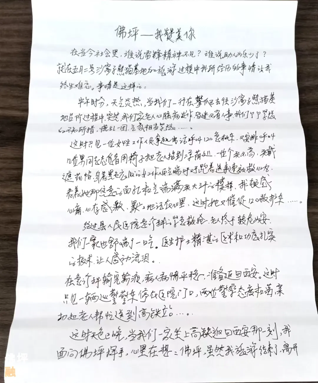 “佛坪，我贊美你！”西安游客深情告白佛坪志愿者，原因是……